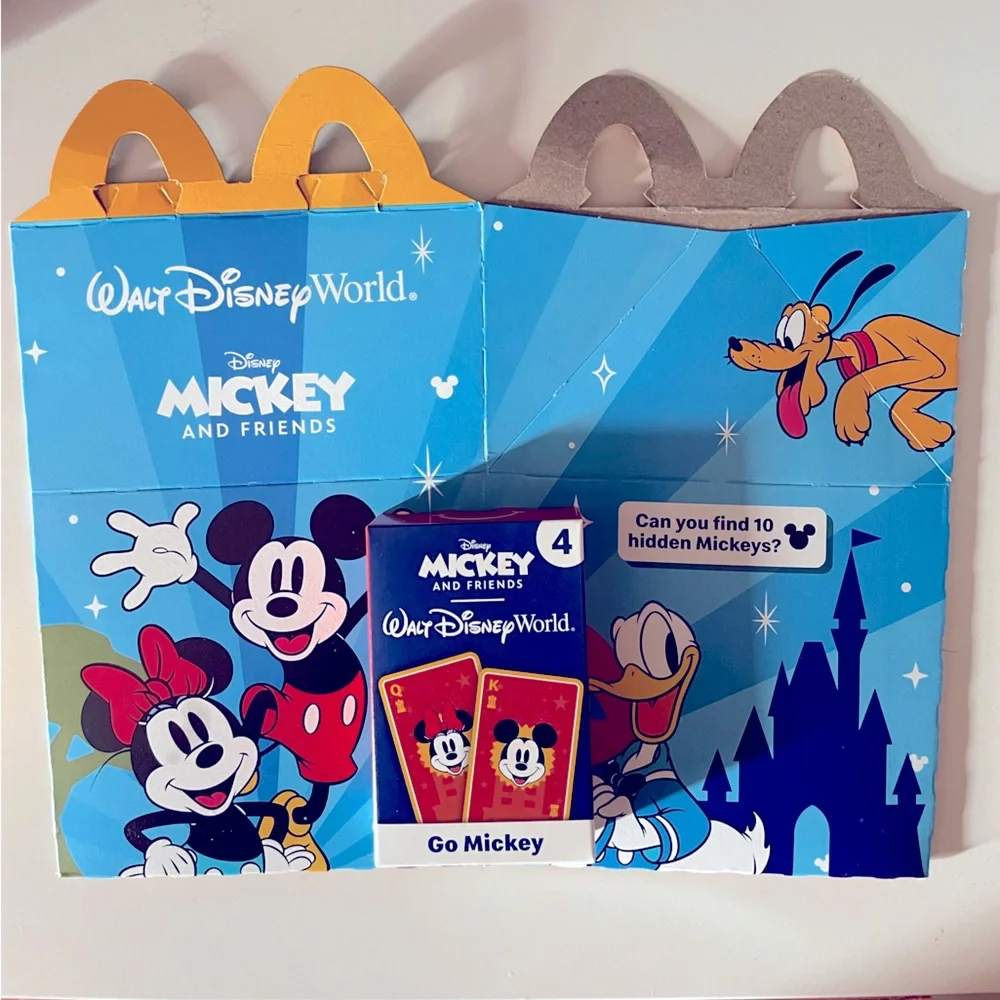 Mickey Mouse and Friends Walt Disney World GO MICKEY McDonald's Playing Cards